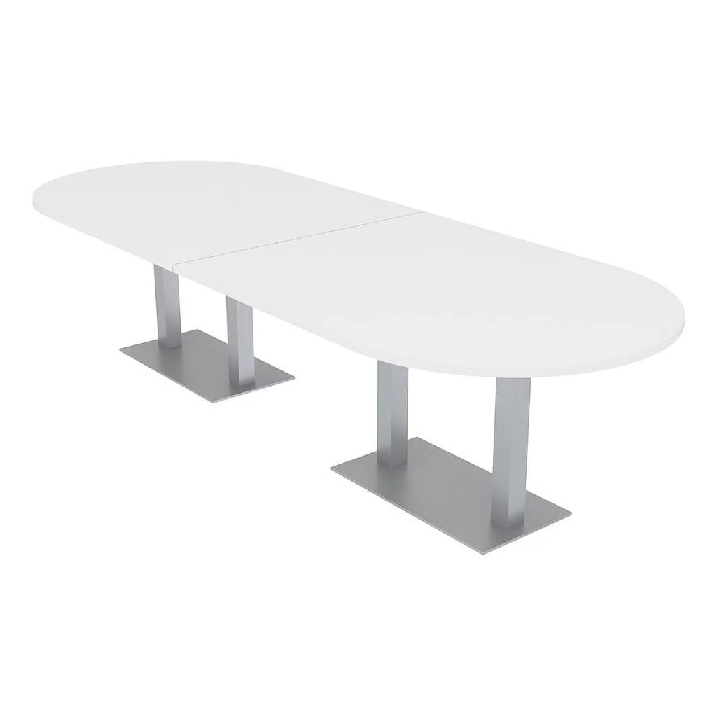 10 Person Racetrack Conference Table with Metal Base M612