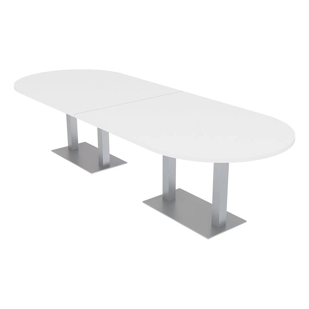 10 Person Racetrack Conference Table with Metal Base M612