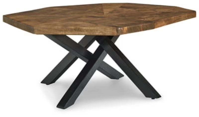 Brown/Black Coffee Table T216