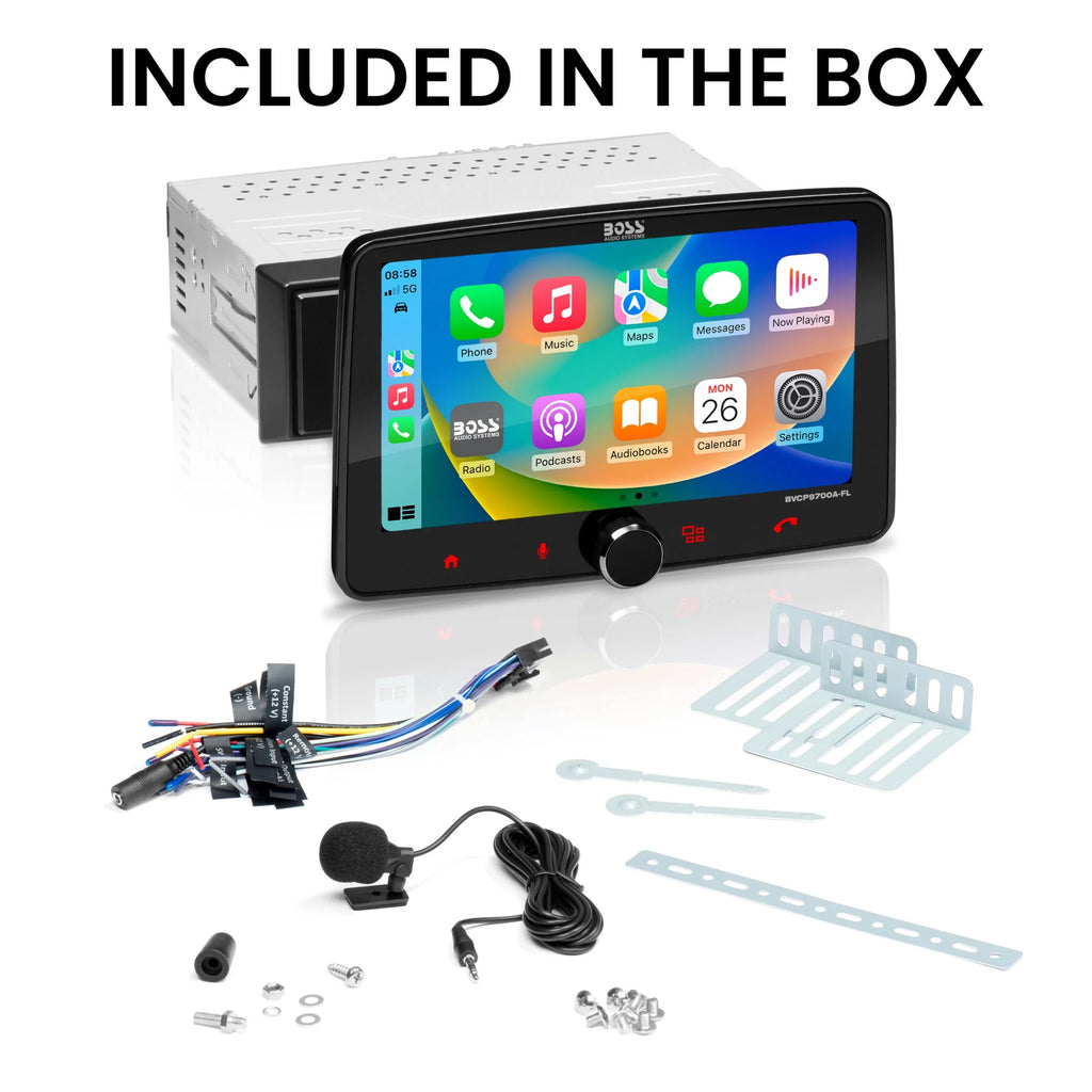 Single Din 7 Inch Touchscreen Car Stereo with Apple CarPlay Android Auto Bluetooth F804418