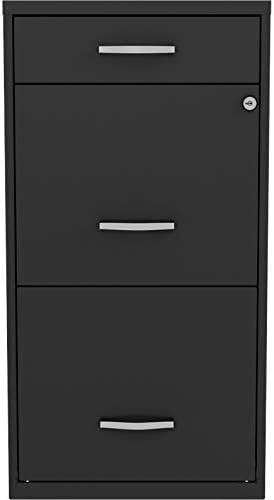 18in Deep 3 Drawer Metal File Cabinet Pearl White L657806
