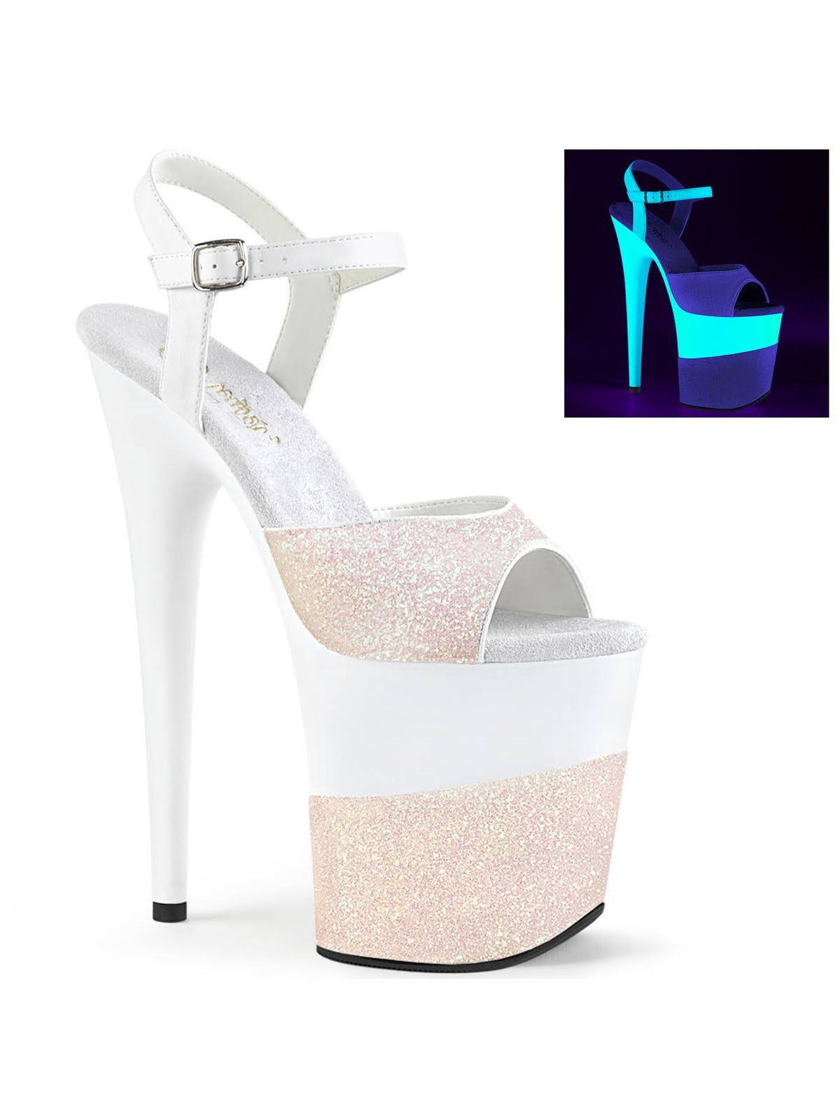 Opal Glitter 8 inch Heel Shoes Y90742