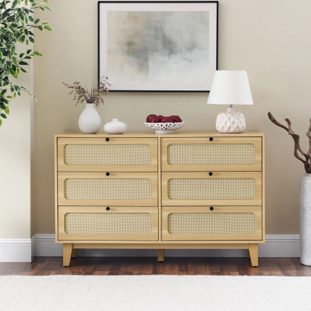 Wooden 6 Drawer Dresser N4980