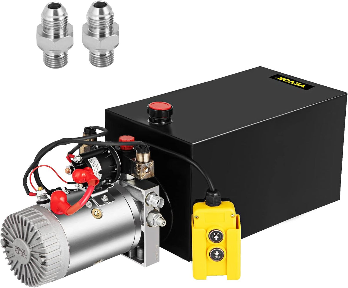 12 Quart Hydraulic Power Unit Single Acting with Steel Reservoir D61585