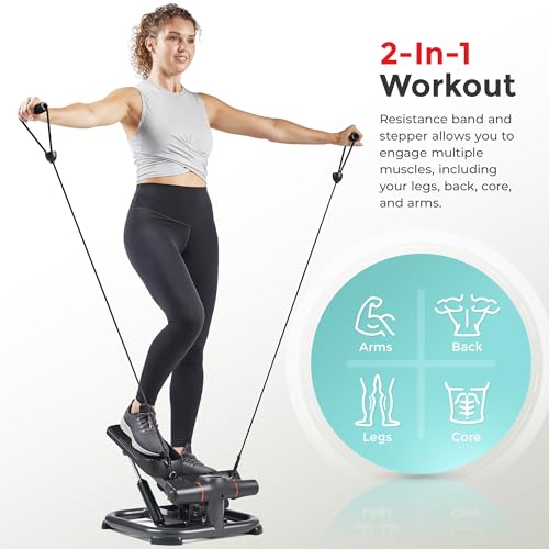 2-in-1 Power Stepper with Resistance Bands O9309