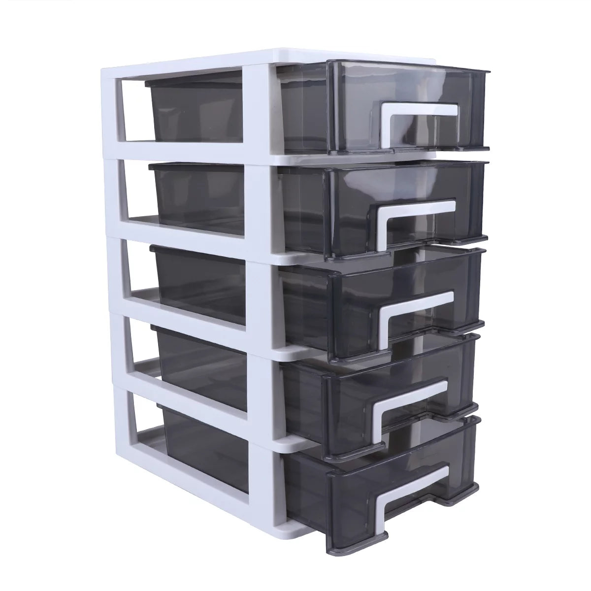White Four-layer Plastic Storage Cabinet H2603