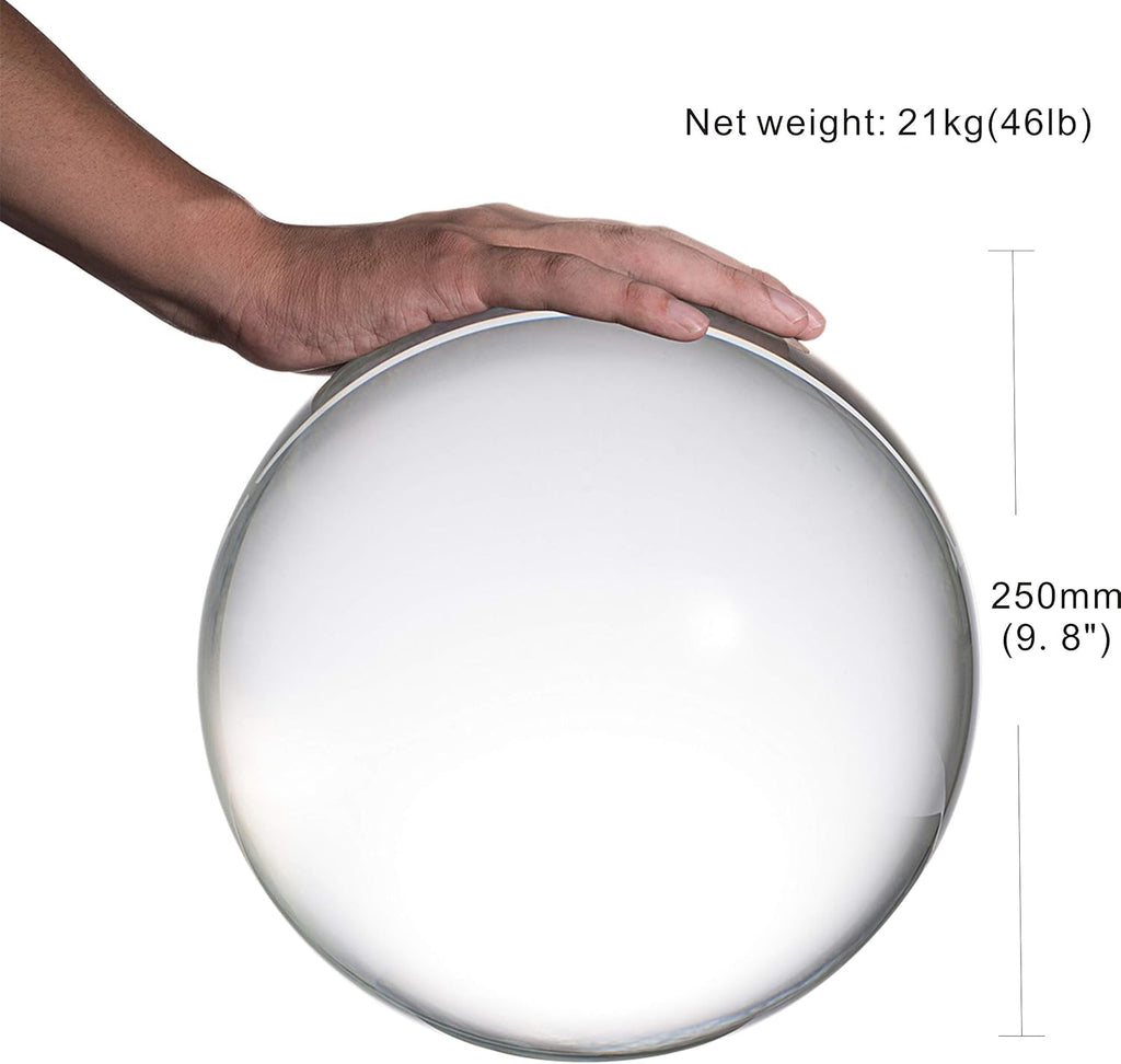 Crystal Ball 250mm with Wooden Stand C9783