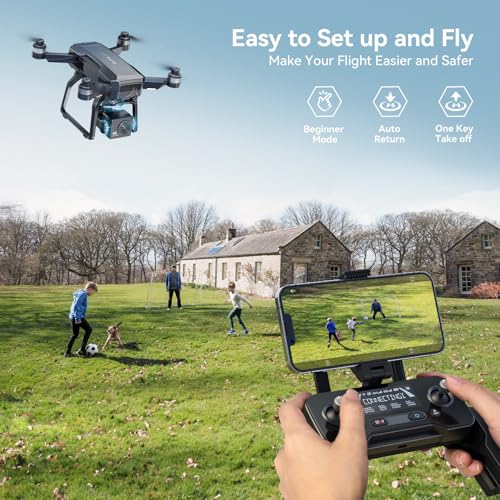 6K UHD Camera Drone with 3-Axis Brushless Gimbal and GPS Smart Control K201608