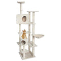 Beige Cat Tree Condo Furniture Scratching Post L875279