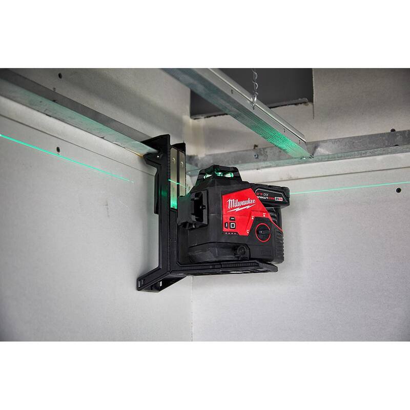 12-Volt Cordless Green 3-Plane Laser Level Kit W21246