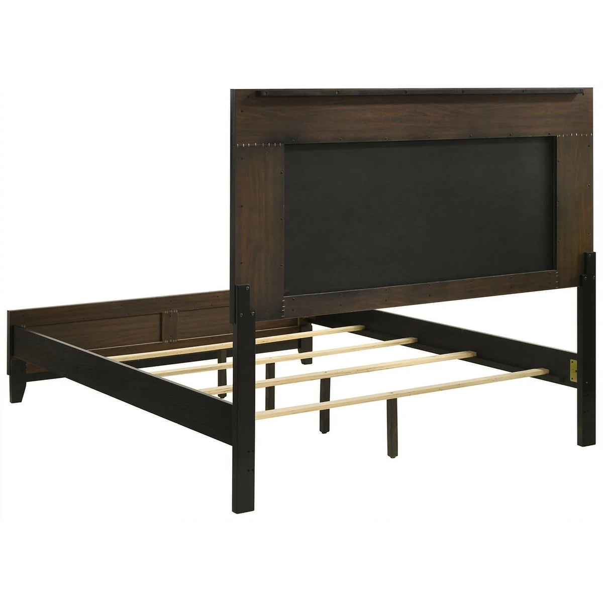 5-Pcs Light Brown & Gray Wood Eastern King Bedroom Set H72649