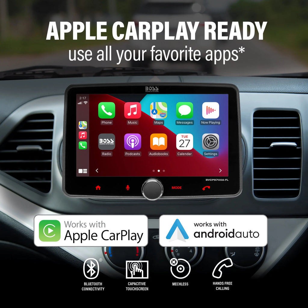Single Din 7 Inch Touchscreen Car Stereo with Apple CarPlay Android Auto Bluetooth F804418