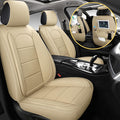 Grey Leather Full Set Car Seat Covers J672
