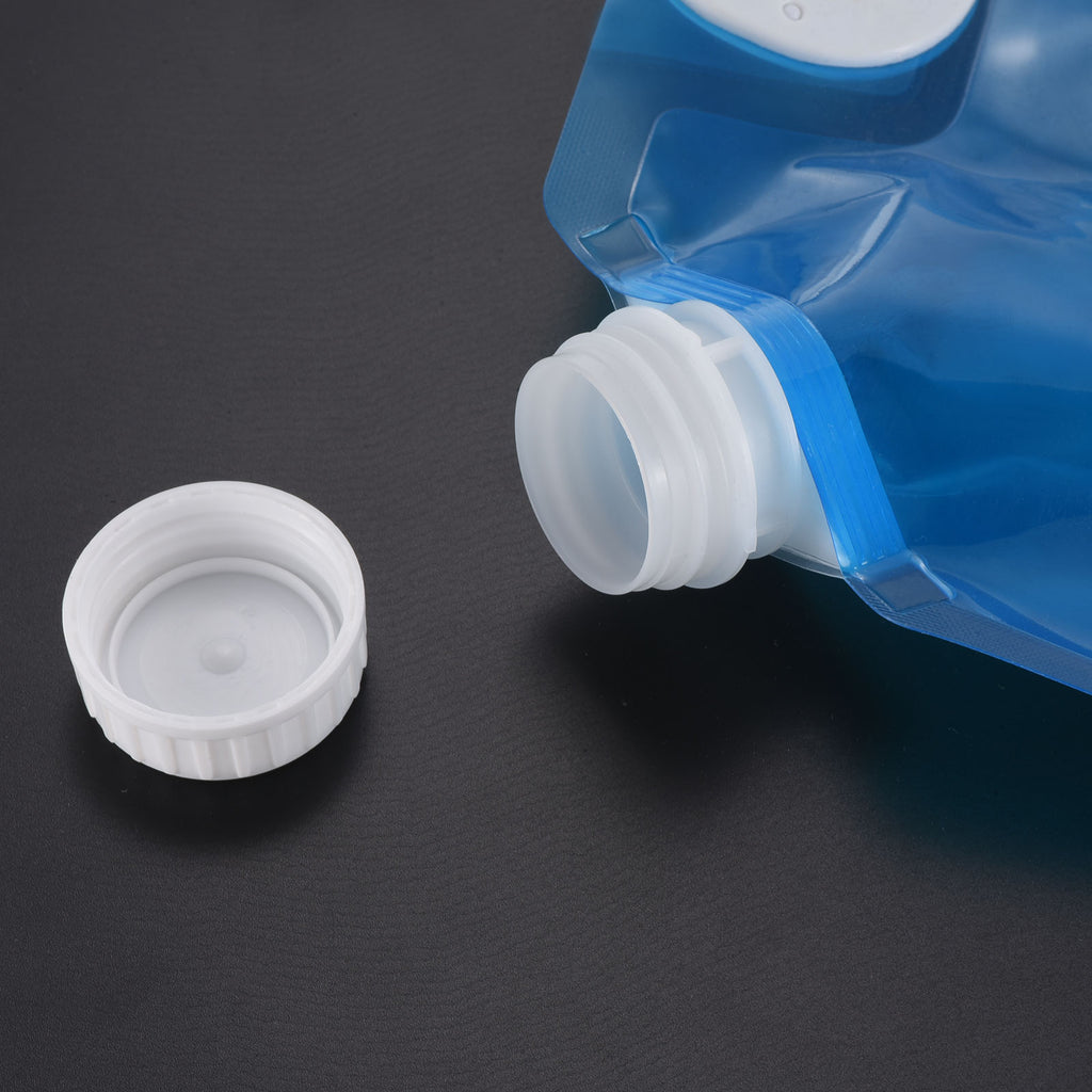 5L Collapsible Water Container Bag with Spigot, 3 Pack Blue W4907