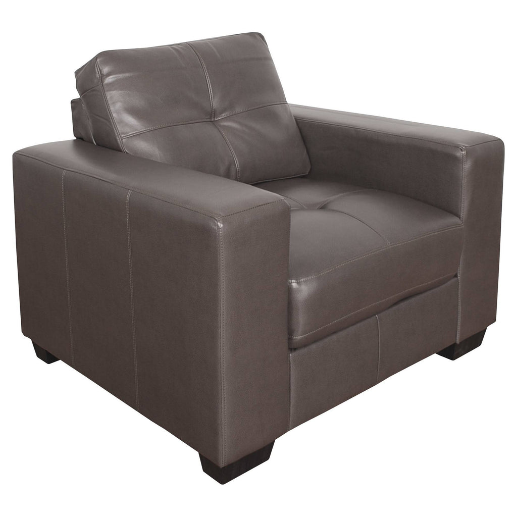 Tufted Bonded Leather Club Chair P137