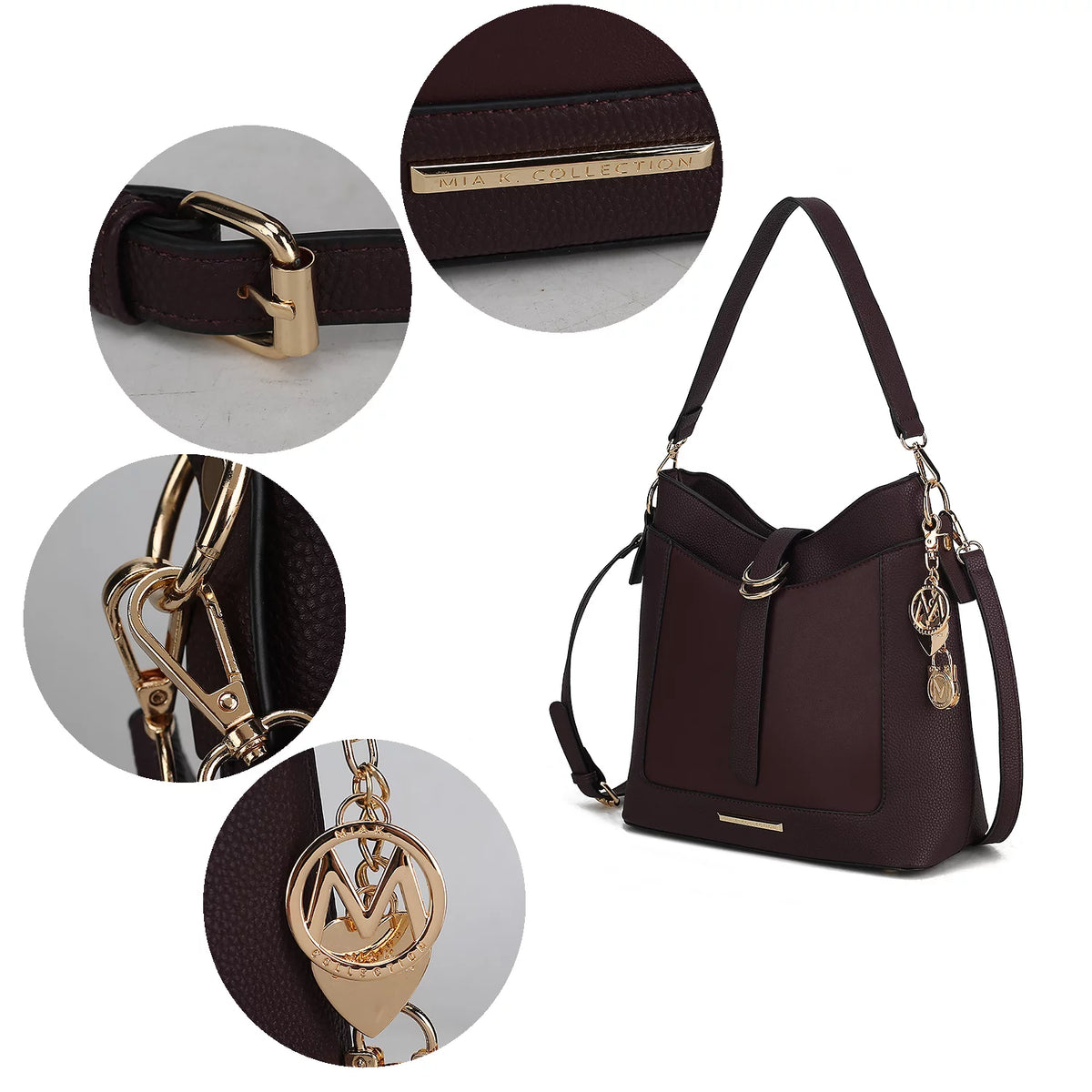 Vegan Leather Womens Shoulder Handbag F4984