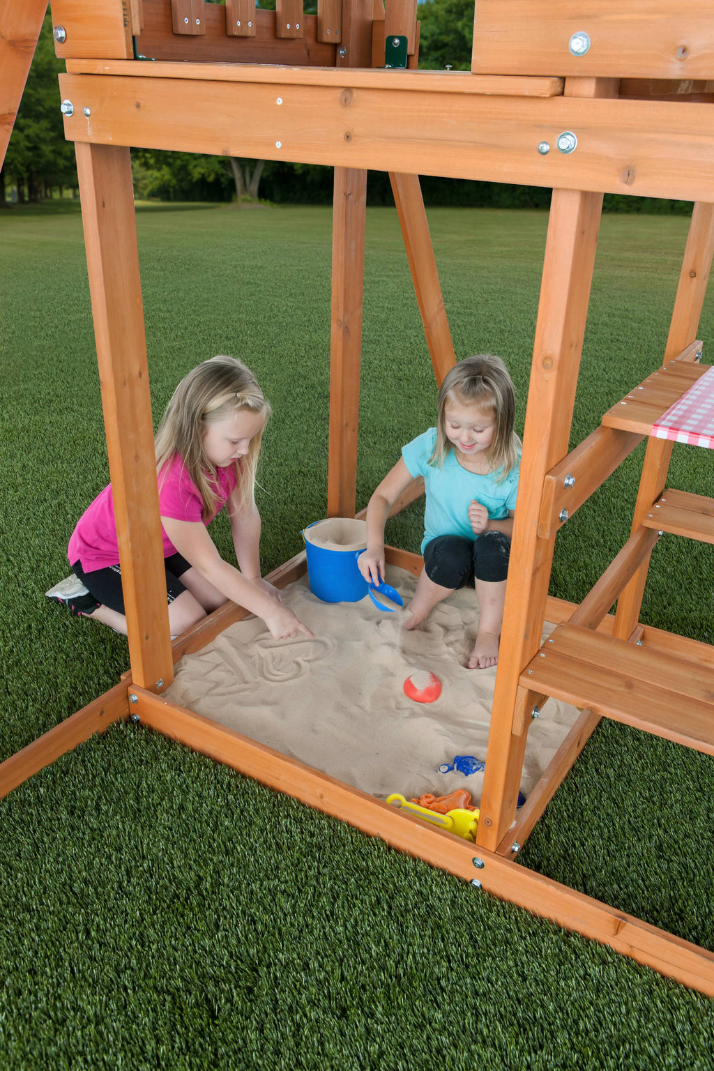 Wooden Swing Playset Q51801