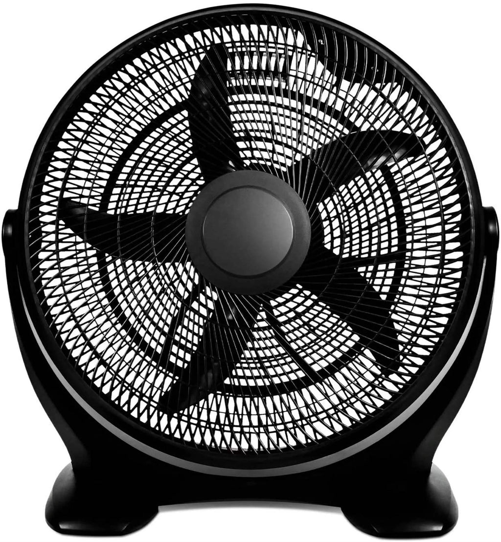 14 Inch 3-Speed Plastic Floor Fan, Black Z745084