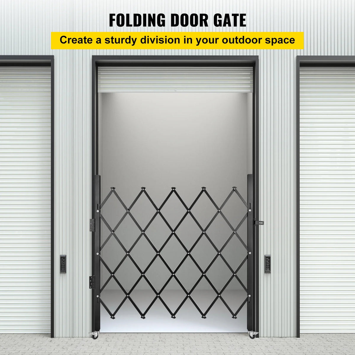 Folding Steel Security Gate with Padlock V5892