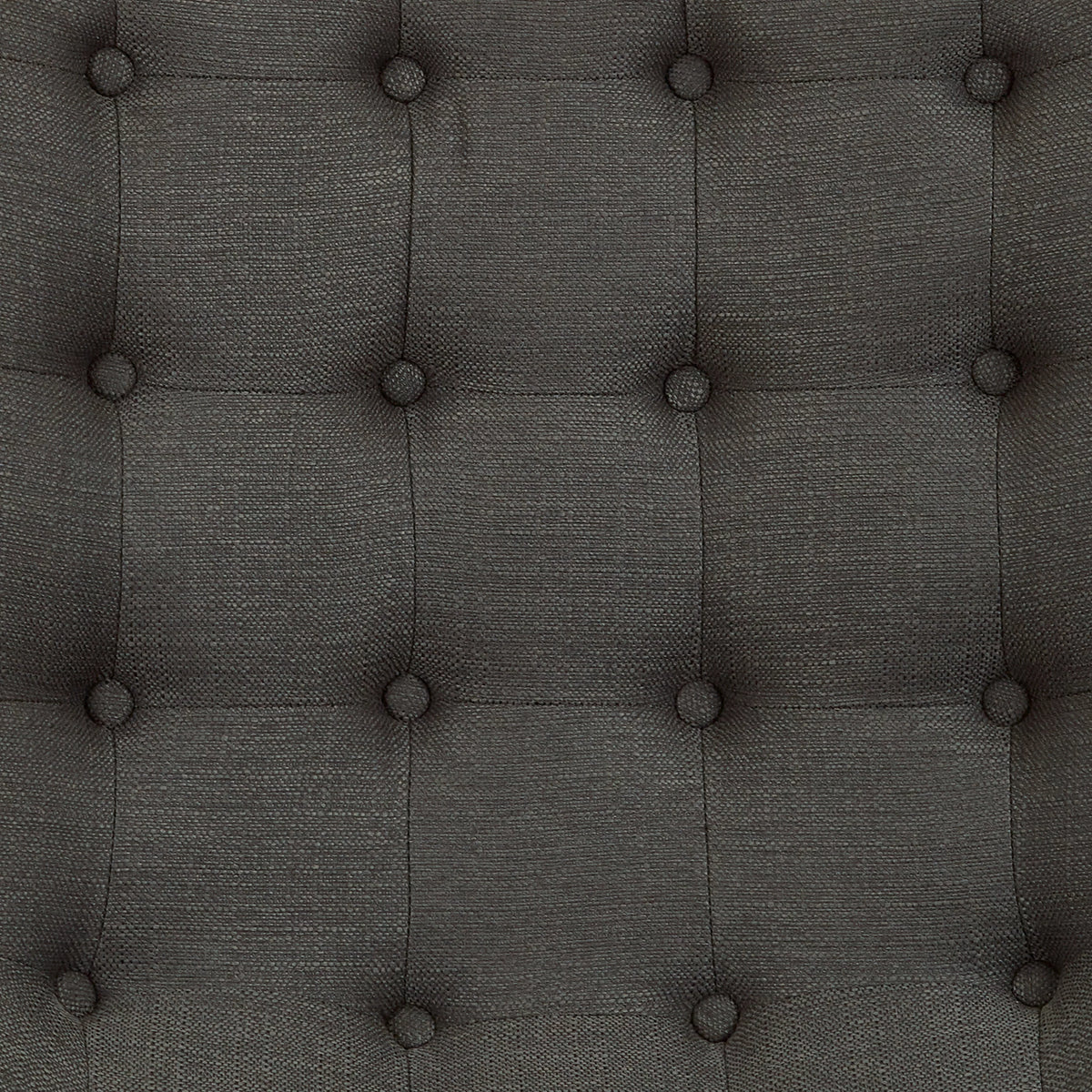 Charcoal Fabric Tufted Chair with Coffee Legs R14714