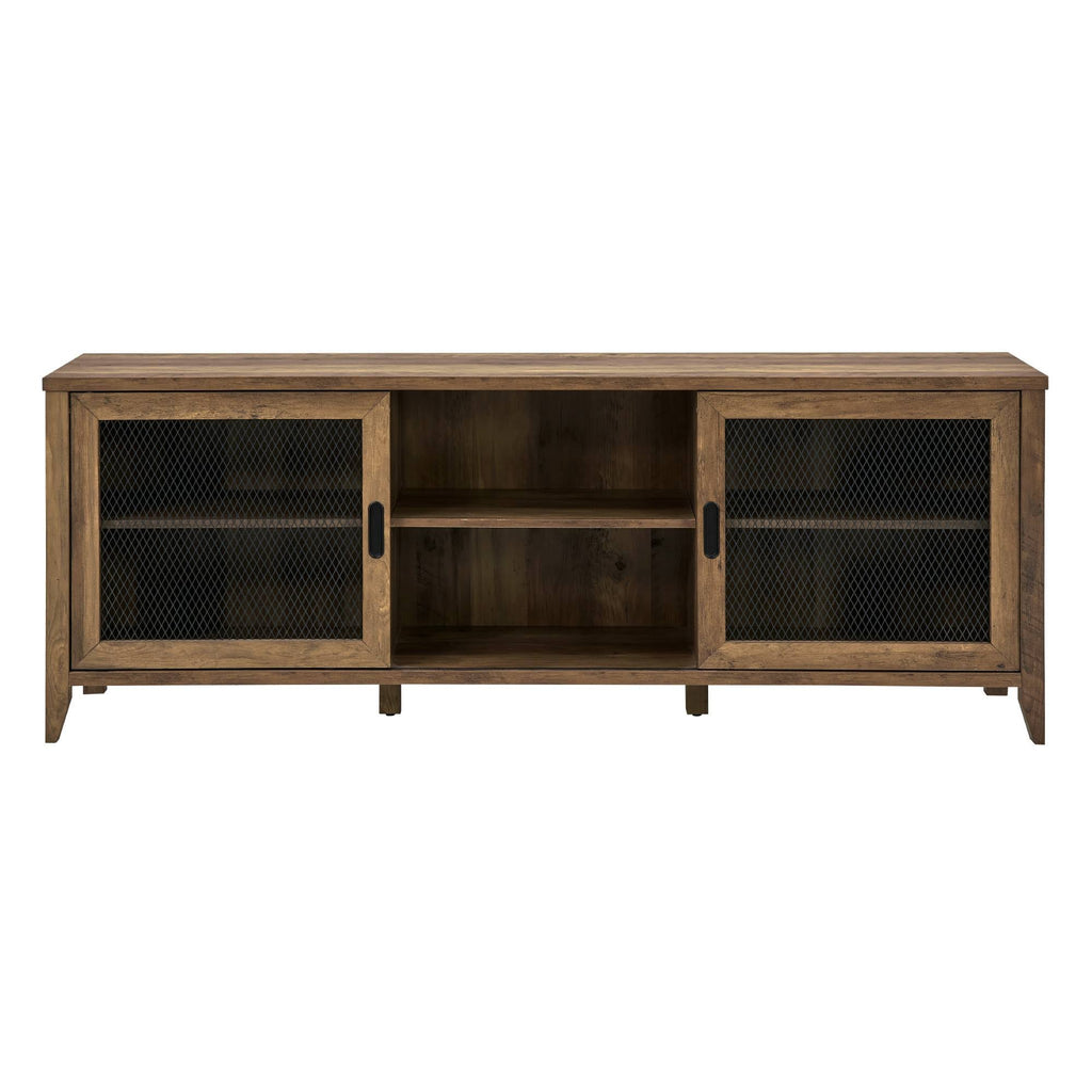 Industrial Sliding Mesh Door TV Console X688