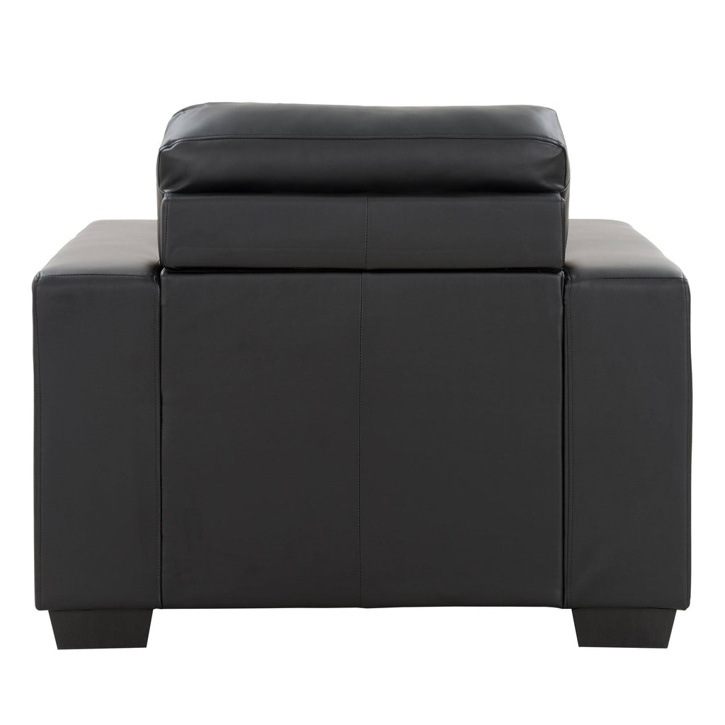 Tufted Bonded Leather Club Chair P137
