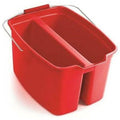 Plastic Double Bucket, 19 Quart Capacity, Red Q1089