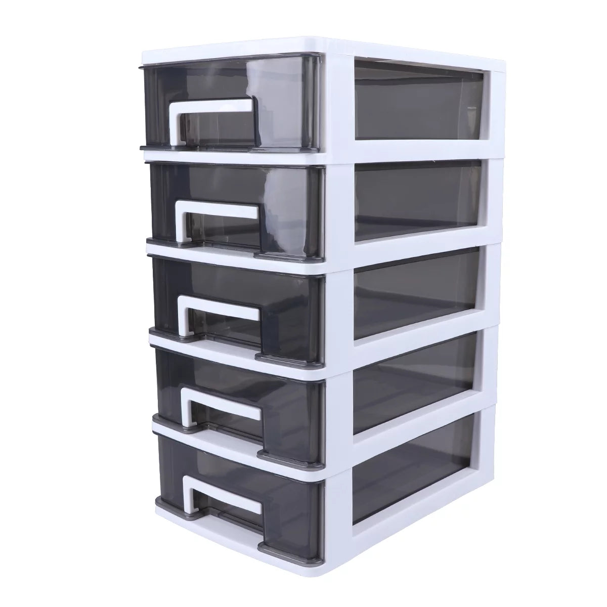White Four-layer Plastic Storage Cabinet H2603