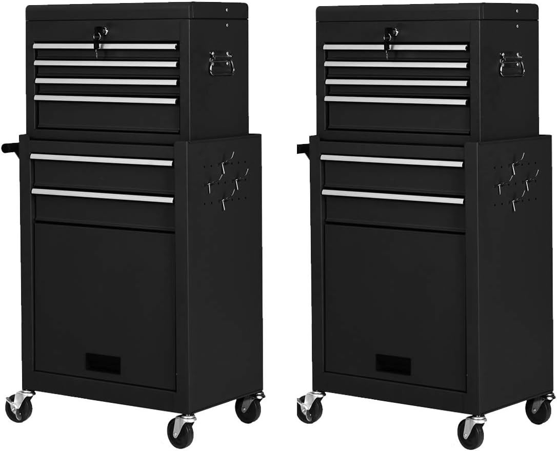6-Drawer Rolling Tool Chest Set of 2 R427
