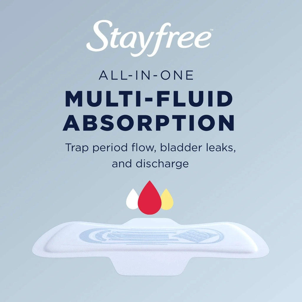Stayfree Maxi Pads Regular Deodorant, 66 Count - Pack of 3 E401