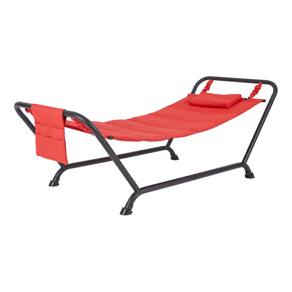 Polyester Hammock with Stand and Pillow W56775