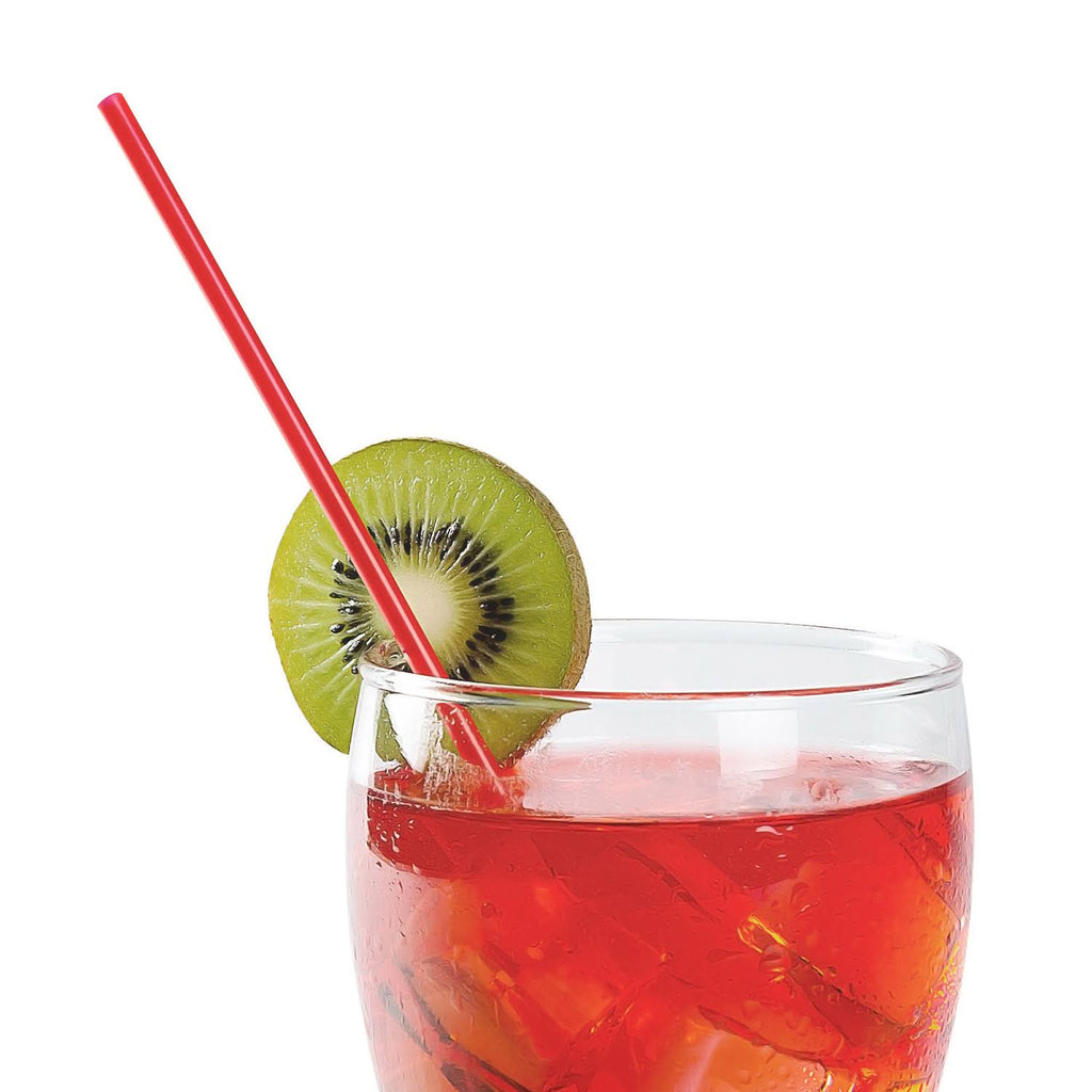 Red Sip Straw/Stirrer, Case of 10,000 Z561320