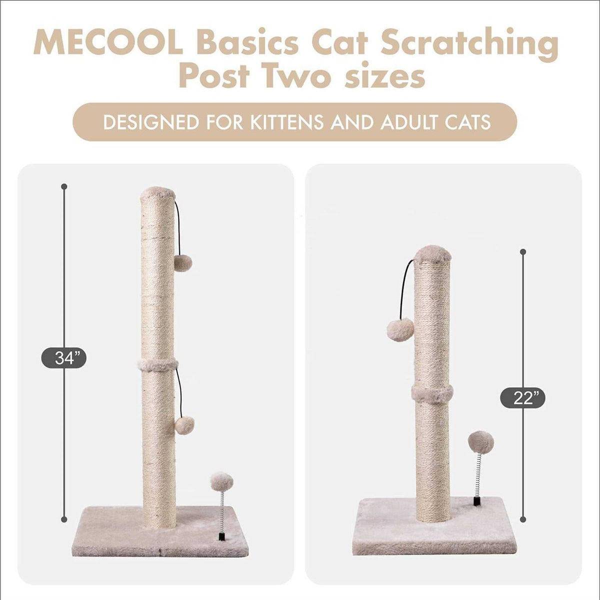 Cat Scratching Post Sisal Hanging Ball K7234