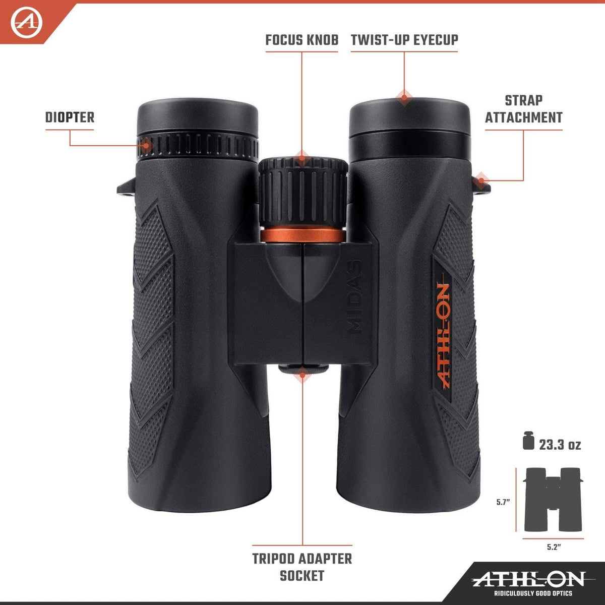 10x50 Midas UHD Binoculars with Lens Cleaning Pen and Cloth Bundle W18145