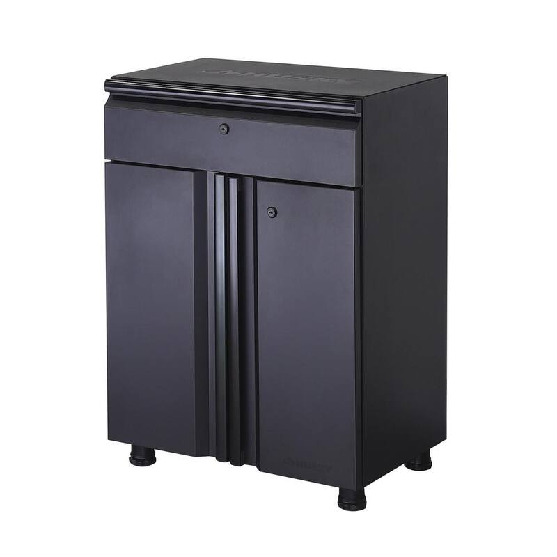 7-Piece Welded Steel Garage Storage System in Black W455305