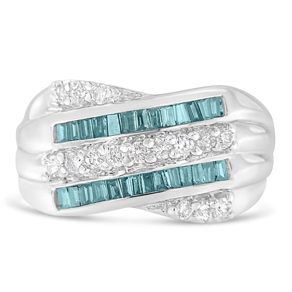 14k White Gold Diamond Band Ring L576239