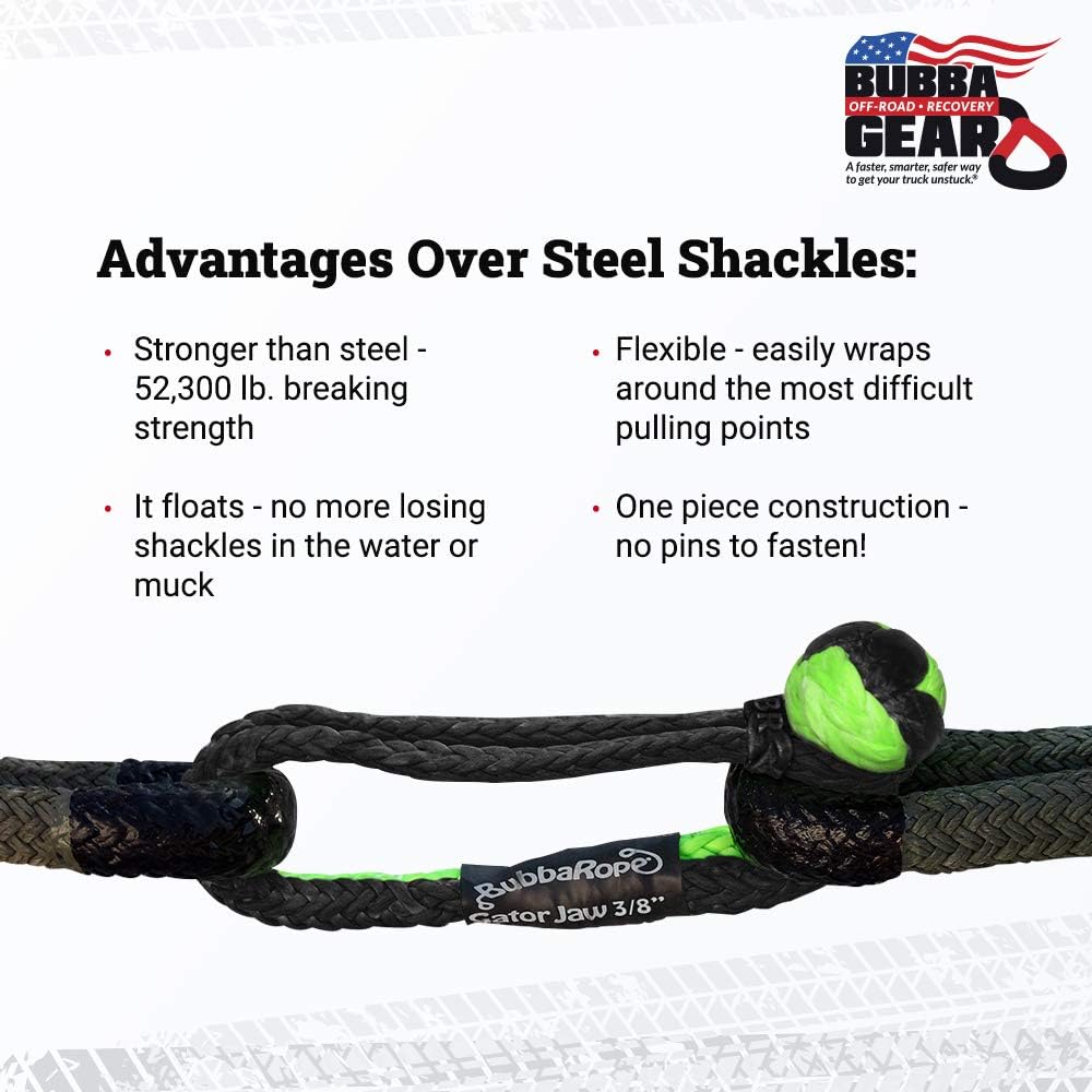 Green Pack of 2 Synthetic Tow Shackle K597552