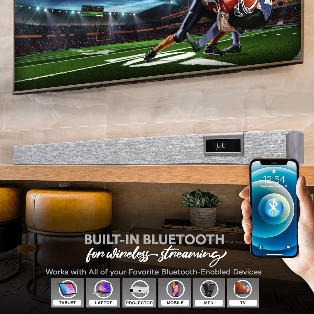 60W Bluetooth Sound Bar with Remote Control D6887