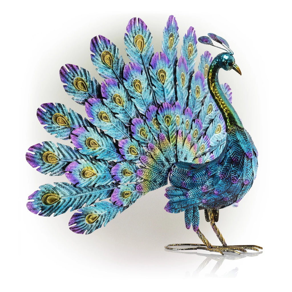 22" Peacock Garden Statue D764