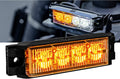4pc 4" 4W Green White LED Flashing Strobe Light Head Emergency Warning Grille Light Q396