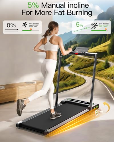 2.5 HP Under Desk Treadmill with Remote Control and LED Display K96131