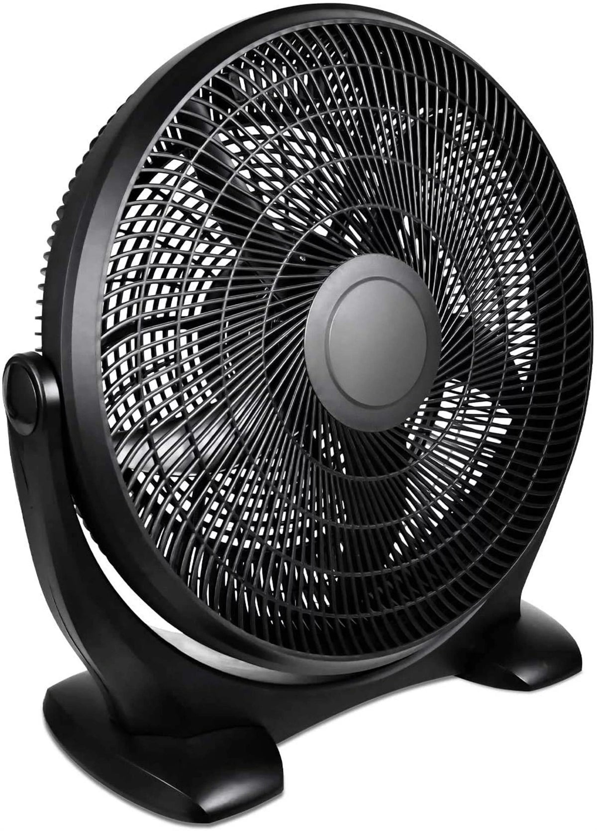 14 Inch 3-Speed Plastic Floor Fan, Black Z745084