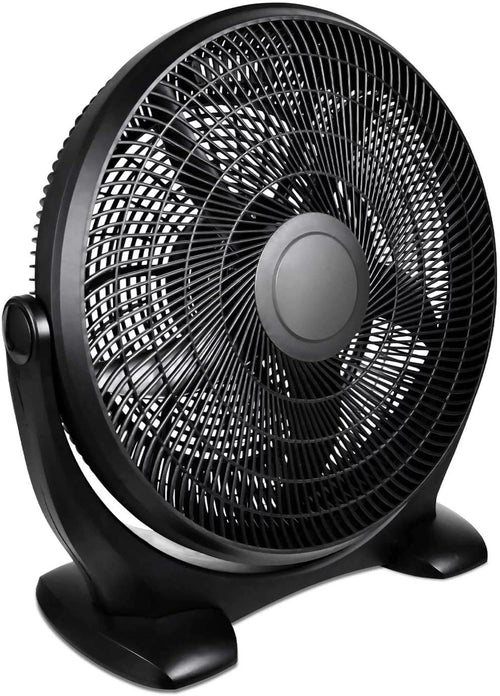 14 Inch 3-Speed Plastic Floor Fan, Black Z745084