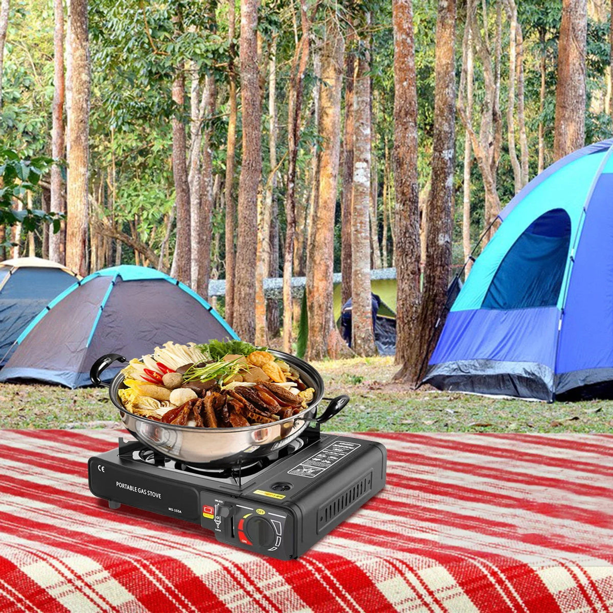 Portable Butane Camping Stove with Carrying Case Z33681