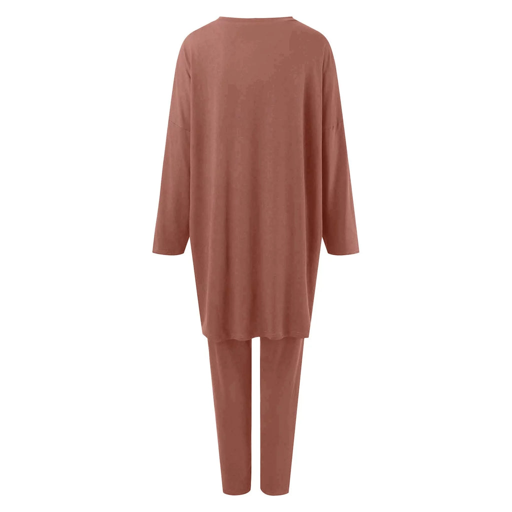 Oversized T Shirt Tops Long Pants 2 Piece Outfit Set N10021