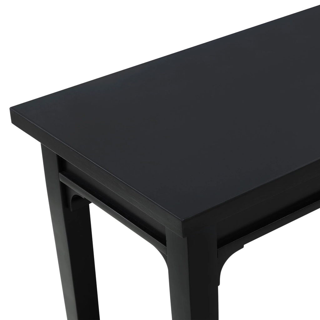 Console Table with Lower Shelf and Solid Wood Frame D10195