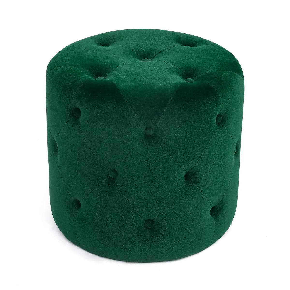 Round Velvet Ottoman H2879
