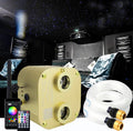 Bluetooth Fiber Optic Ceiling Lighting Kits 1100pcs 13.1ft Dual Port RGBW Sound Remote Control M818