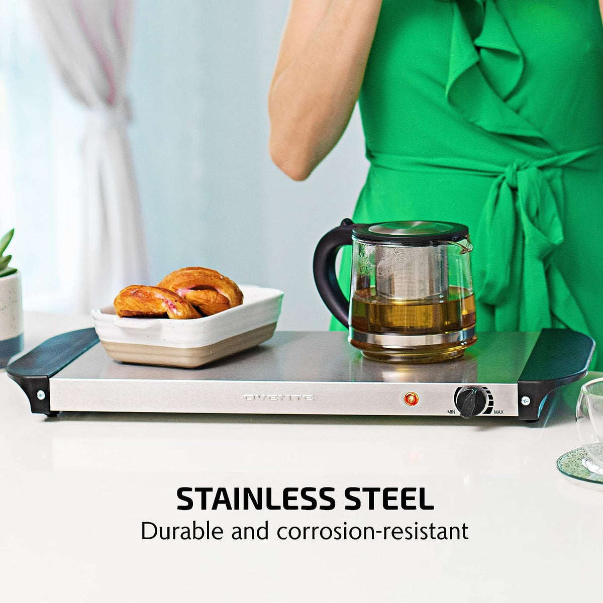 Silver Electric Warming Tray T44010