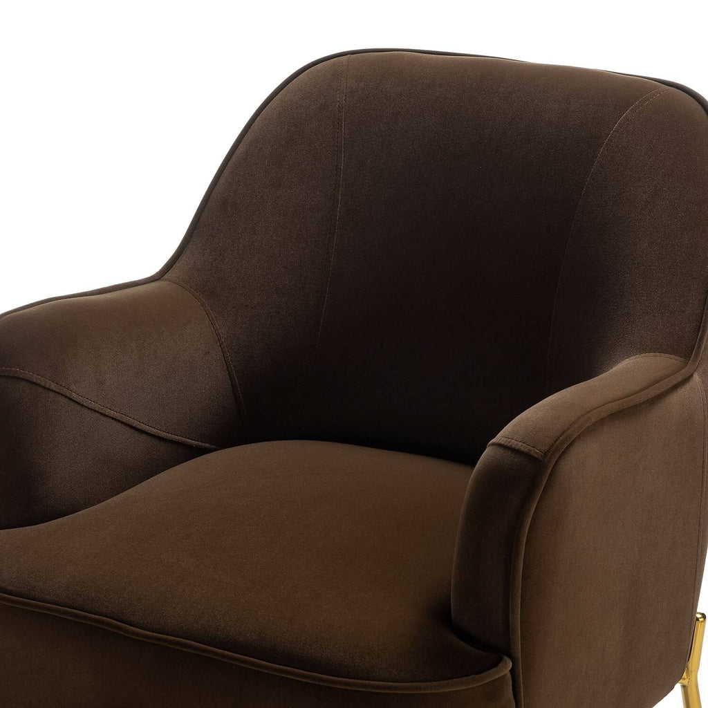 Teal Accent Chair with Gold Legs, Set of 2 K279